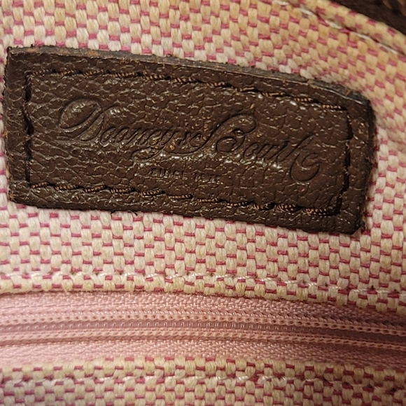 C - Dooney & Bourke dark chocolate brown leather letter carrier crossbody bag - Picture 9 of 9